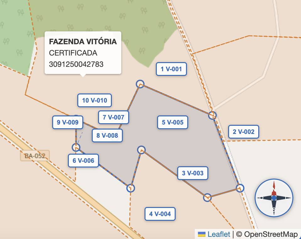 Mapa Fazenda do Sol